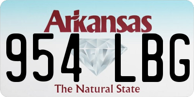 AR license plate 954LBG