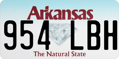 AR license plate 954LBH