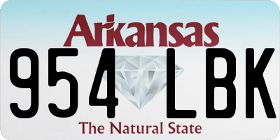 AR license plate 954LBK