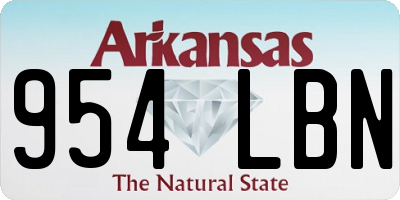 AR license plate 954LBN