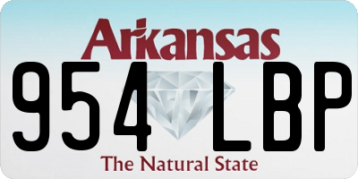 AR license plate 954LBP