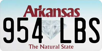 AR license plate 954LBS