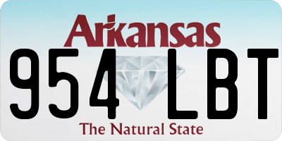 AR license plate 954LBT