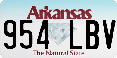 AR license plate 954LBV