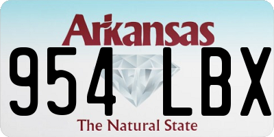 AR license plate 954LBX