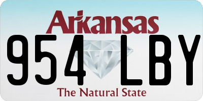 AR license plate 954LBY