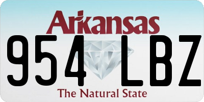 AR license plate 954LBZ