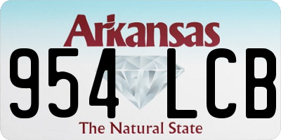 AR license plate 954LCB