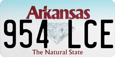 AR license plate 954LCE