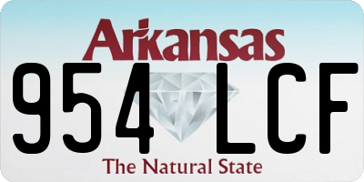 AR license plate 954LCF