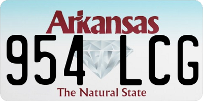 AR license plate 954LCG