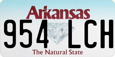 AR license plate 954LCH
