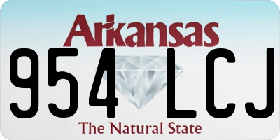 AR license plate 954LCJ