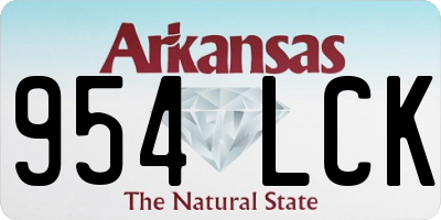 AR license plate 954LCK