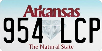 AR license plate 954LCP