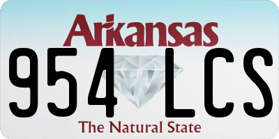 AR license plate 954LCS
