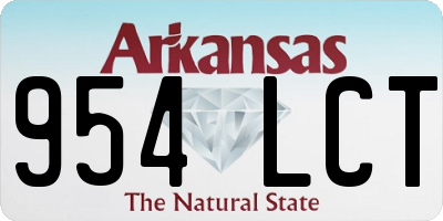 AR license plate 954LCT