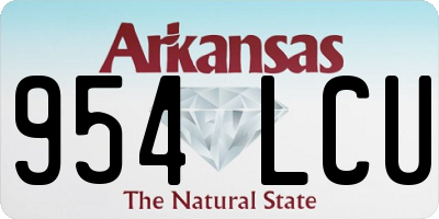 AR license plate 954LCU