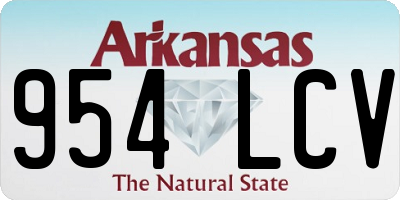 AR license plate 954LCV
