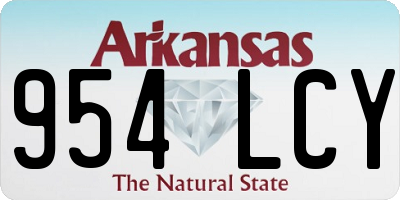 AR license plate 954LCY