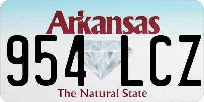 AR license plate 954LCZ