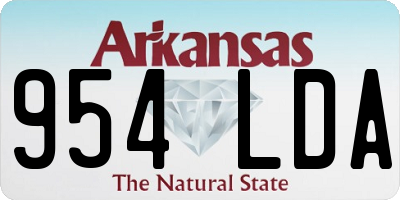 AR license plate 954LDA