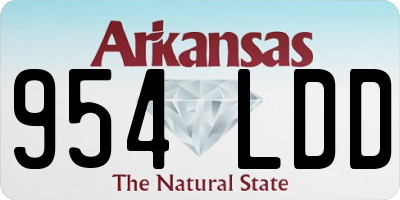 AR license plate 954LDD