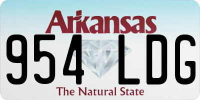AR license plate 954LDG