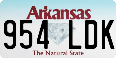 AR license plate 954LDK