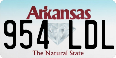 AR license plate 954LDL