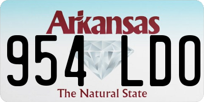 AR license plate 954LDO