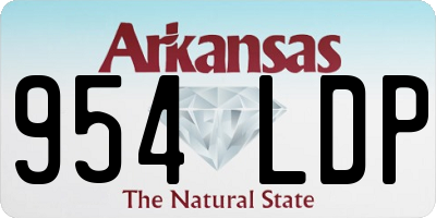 AR license plate 954LDP