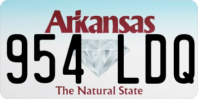 AR license plate 954LDQ