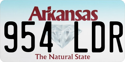 AR license plate 954LDR