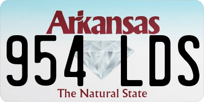AR license plate 954LDS