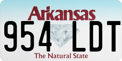 AR license plate 954LDT