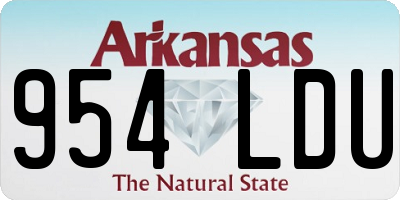 AR license plate 954LDU