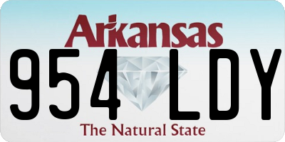 AR license plate 954LDY