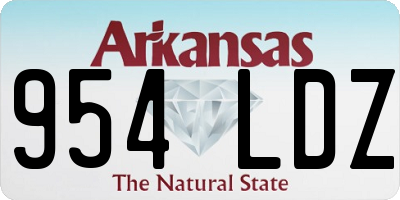 AR license plate 954LDZ