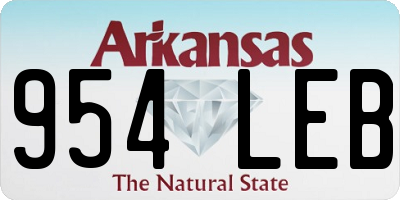AR license plate 954LEB