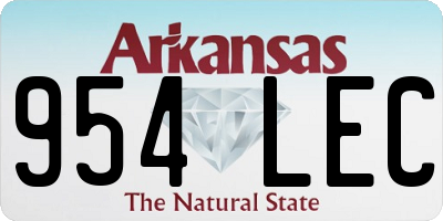 AR license plate 954LEC