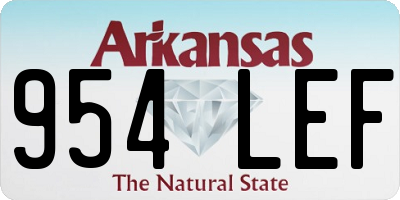 AR license plate 954LEF