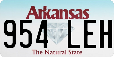 AR license plate 954LEH