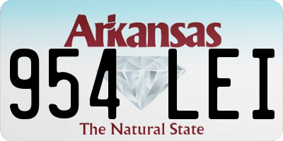 AR license plate 954LEI