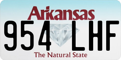 AR license plate 954LHF