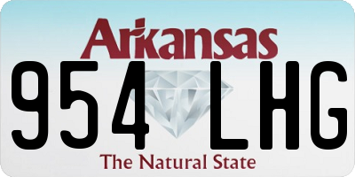 AR license plate 954LHG