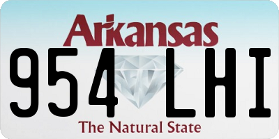 AR license plate 954LHI
