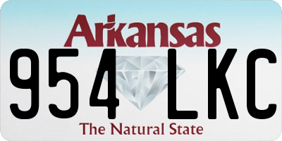 AR license plate 954LKC