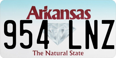 AR license plate 954LNZ