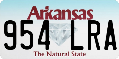 AR license plate 954LRA